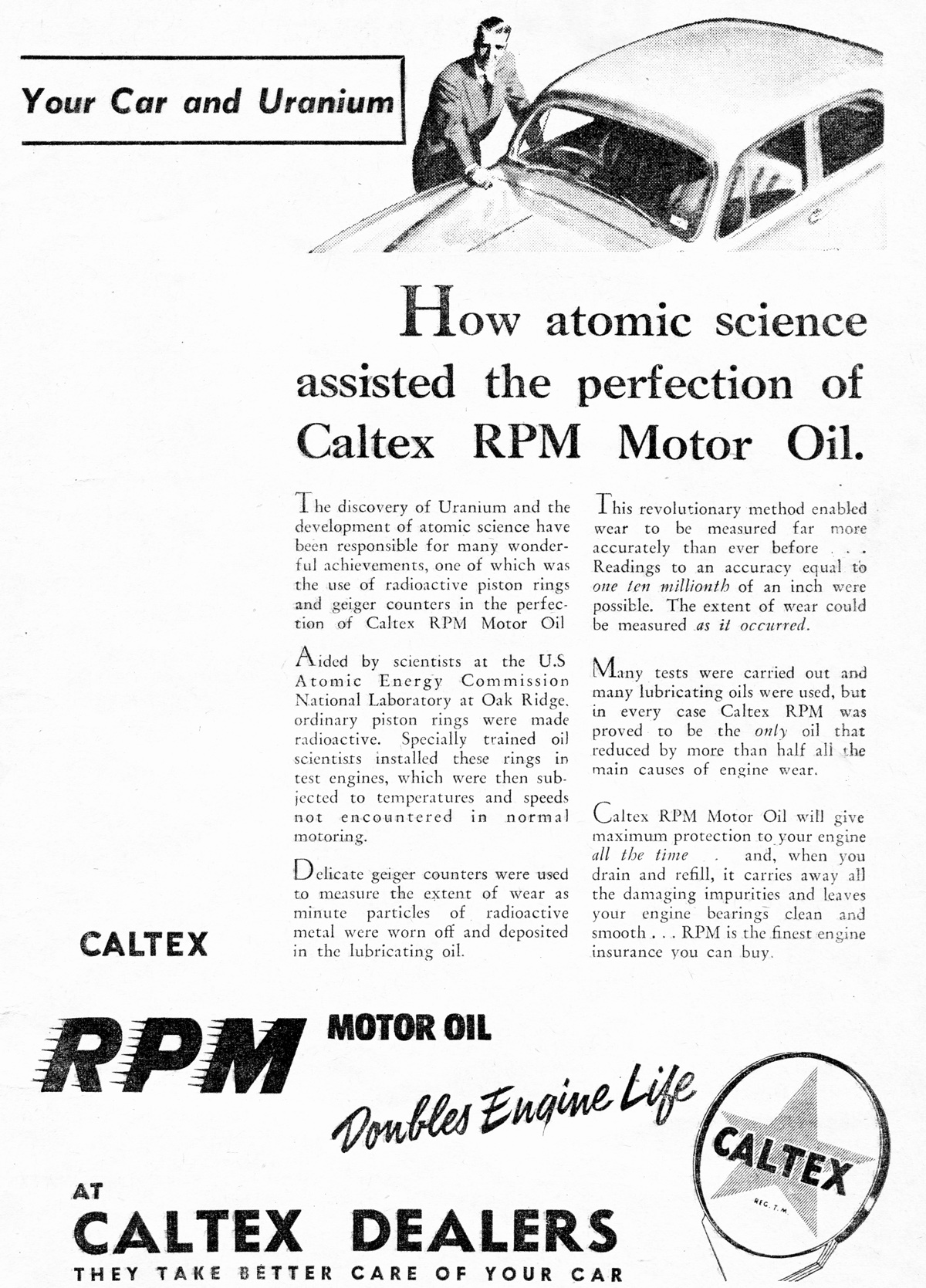 1954 Caltex RPM Motor Oil